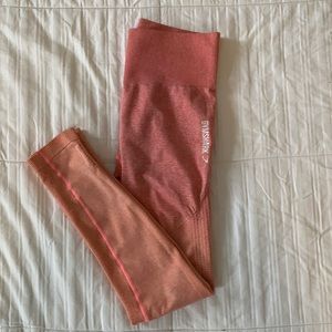Gymshark Seamless Peach Ombré Leggings